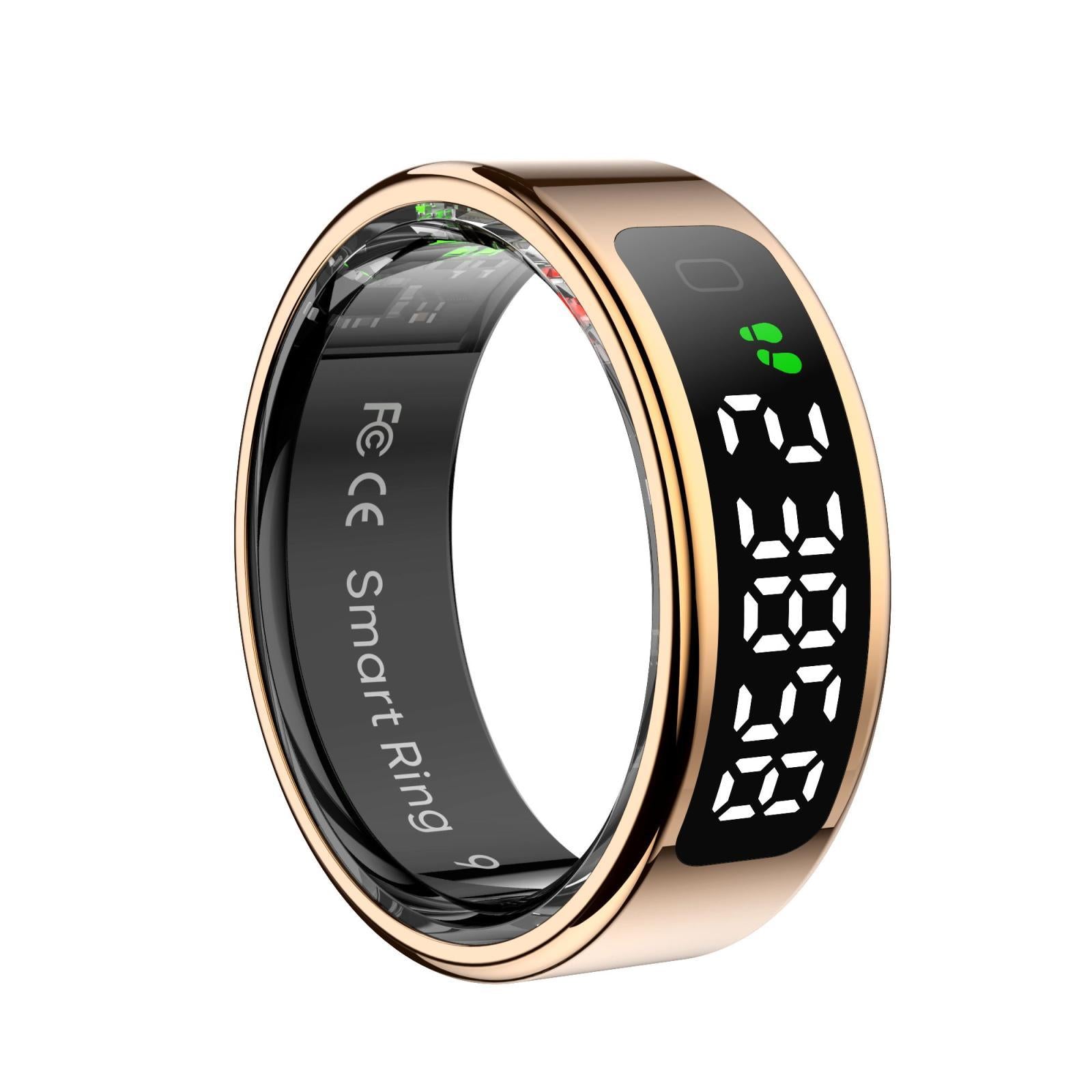 V562-B108308200AYS-202504281907-00 12 Size R11 Smart Ring Heart Rate Oxygen Sleep Sports - Gold - Image 1