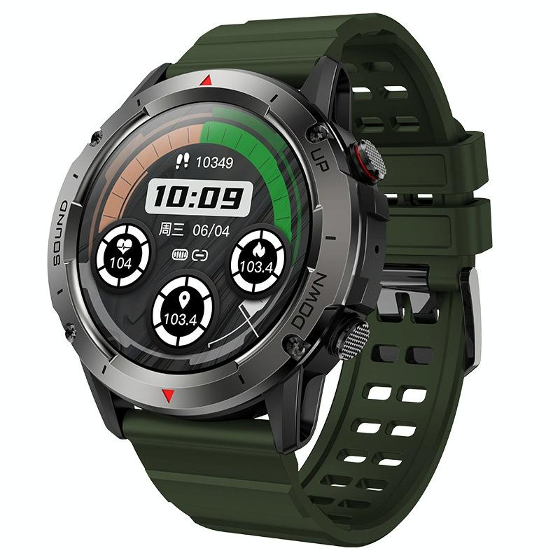 V562-B108560200AYS-202504251927-00 1.39 Inch Colour Screen Smart Watch Support Heart Rate Monitoring / Blood Pressure Monitoring - Green - Image 1