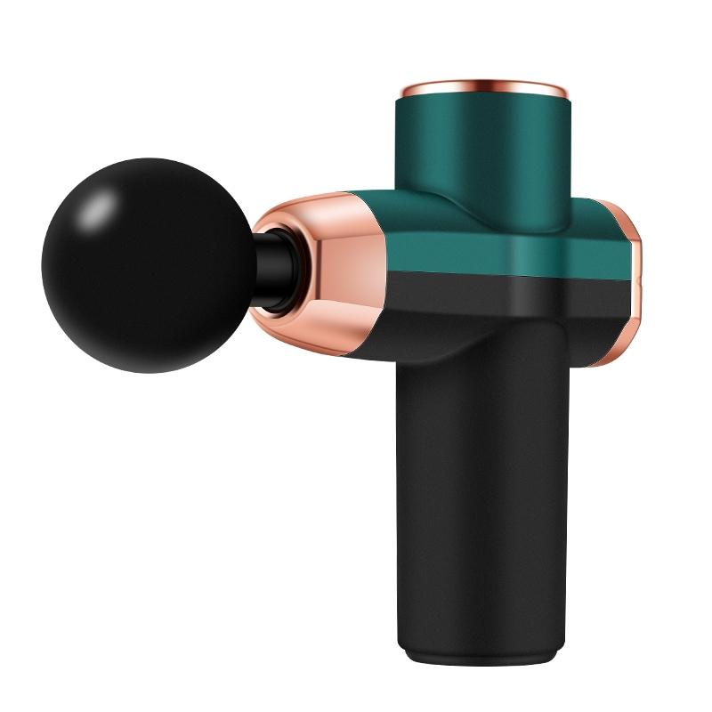 V562-B1087191750DBT-202502241735-00 Compact 12V Muscle Relax Massage Gun - Mini Size - Black Green - Image 1