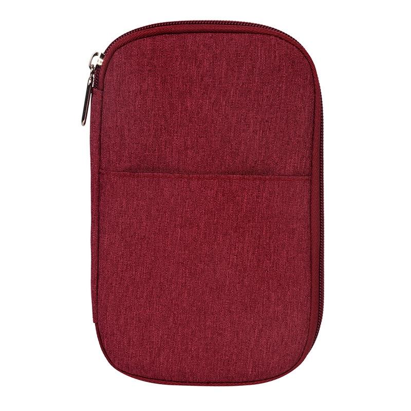 V562-B1087212060DBT-202503282005-00 Multi Function Travel Storage Bag For Passports - Red - Image 1