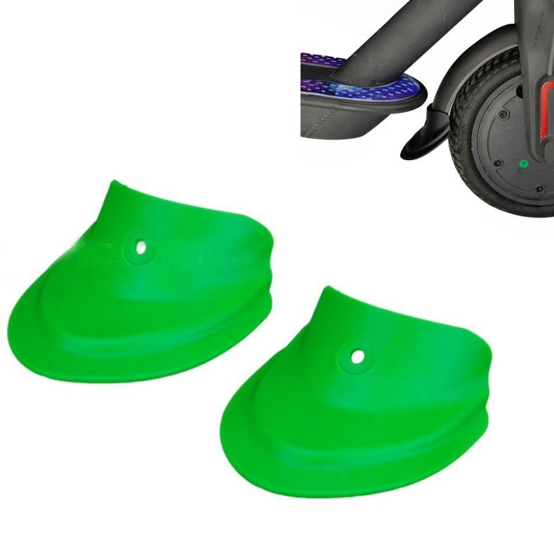 V562-B1090197930DBT-202505291121-00 3 Pairs Scooter Fender Set for Xiaomi M365 / Pro - Front & Rear Rubber Fishtail Accessories - Mudguard Green - Image 1