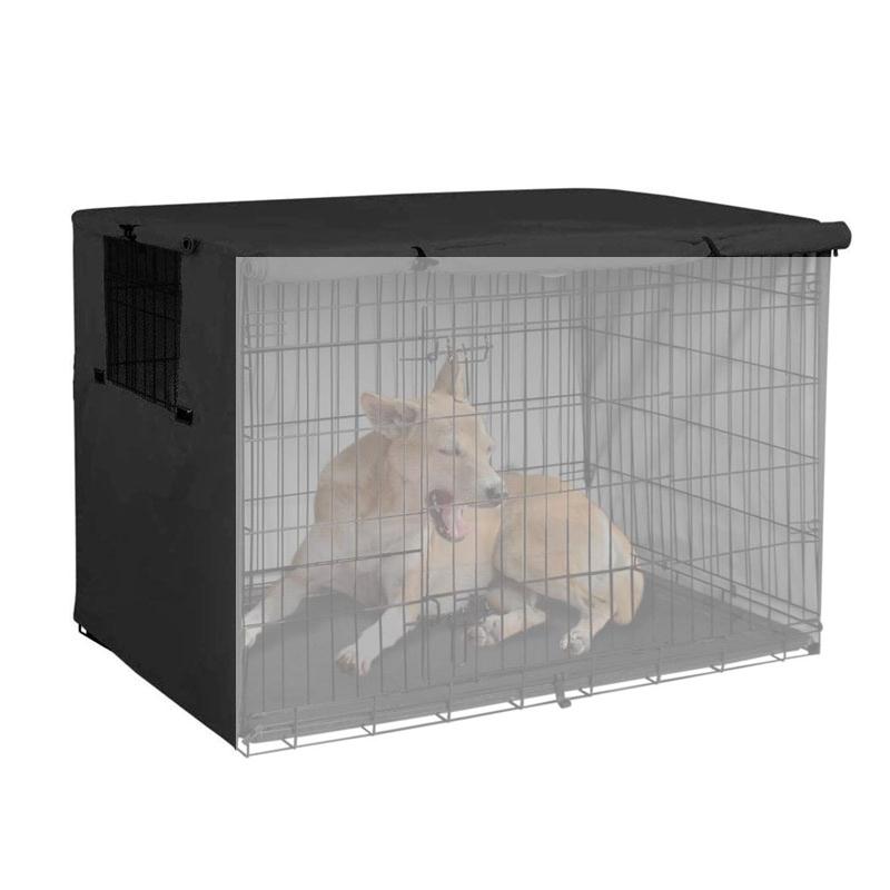 V562-B1090422060DBT-202503031931-00 Outdoor Pet Cage Cover - Oxford Cloth Dustproof Rainproof Sunscreen - 63.5x48x50cm - Black - Image 1