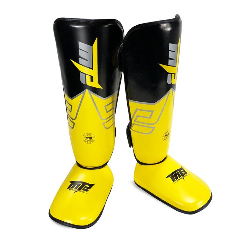 V562-B10918200ADE-202503072145-00 Protective Leg Guards For Freestyle Grappling And Thai Boxing Training - S - Yellow - Image 1