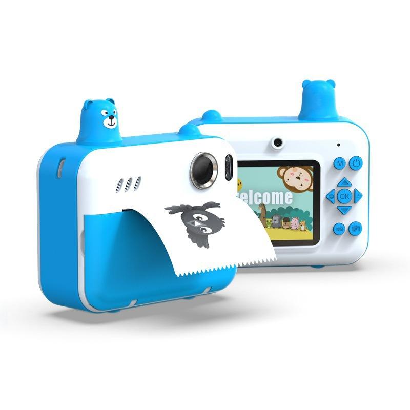 V562-B1099873060DBT-202505212011-00 1080p Children's Camera with 2.36 Hd Led Display and Thermal Printing - Instant Capture - Sky Blue - Image 1