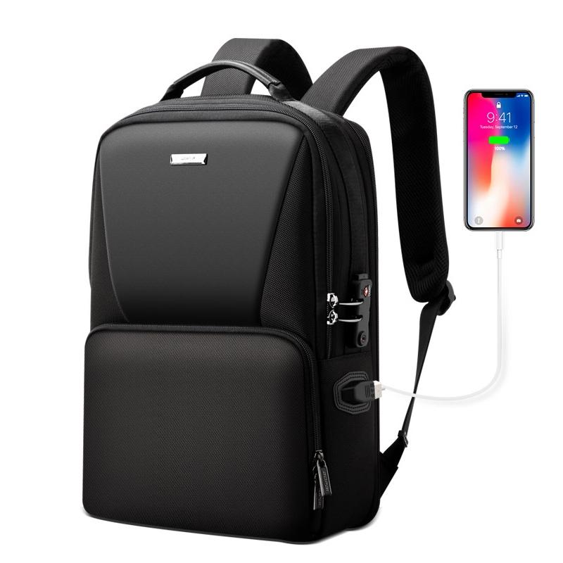 V562-B1856GO-202505291705-00 Anti-theft Waterproof Business Backpack for Travel - 30x15x44cm in Black - Image 1