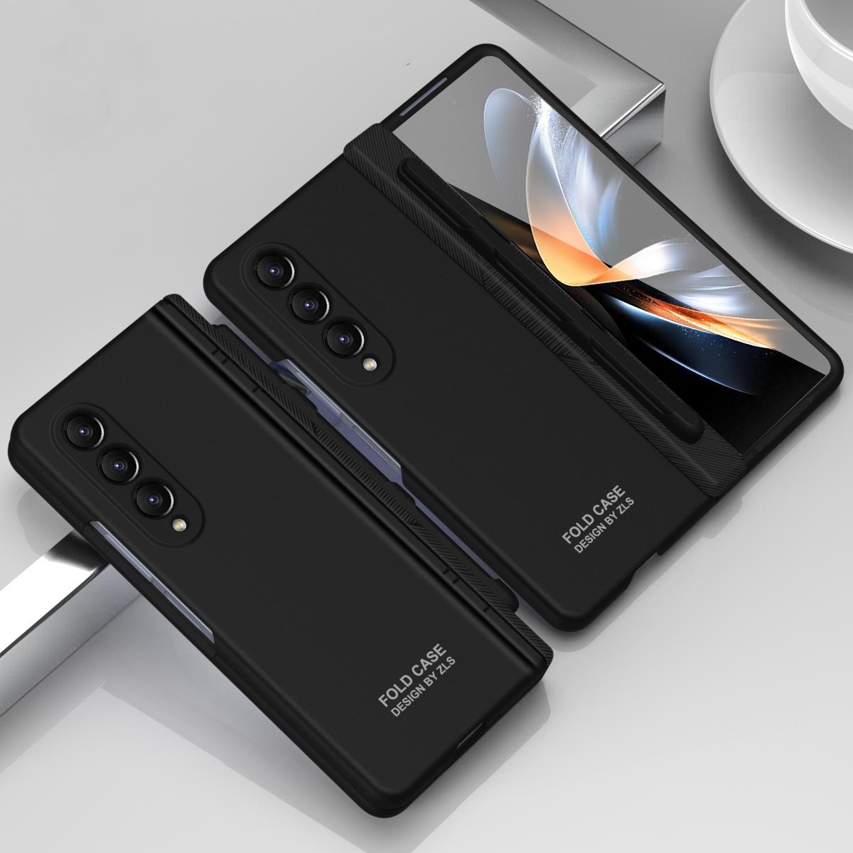 V562-B202338500ADE-202503211446-00 For Samsung Galaxy Z Fold4 5G Foldable Phone Case With Pen And Stylus - Black - Image 1