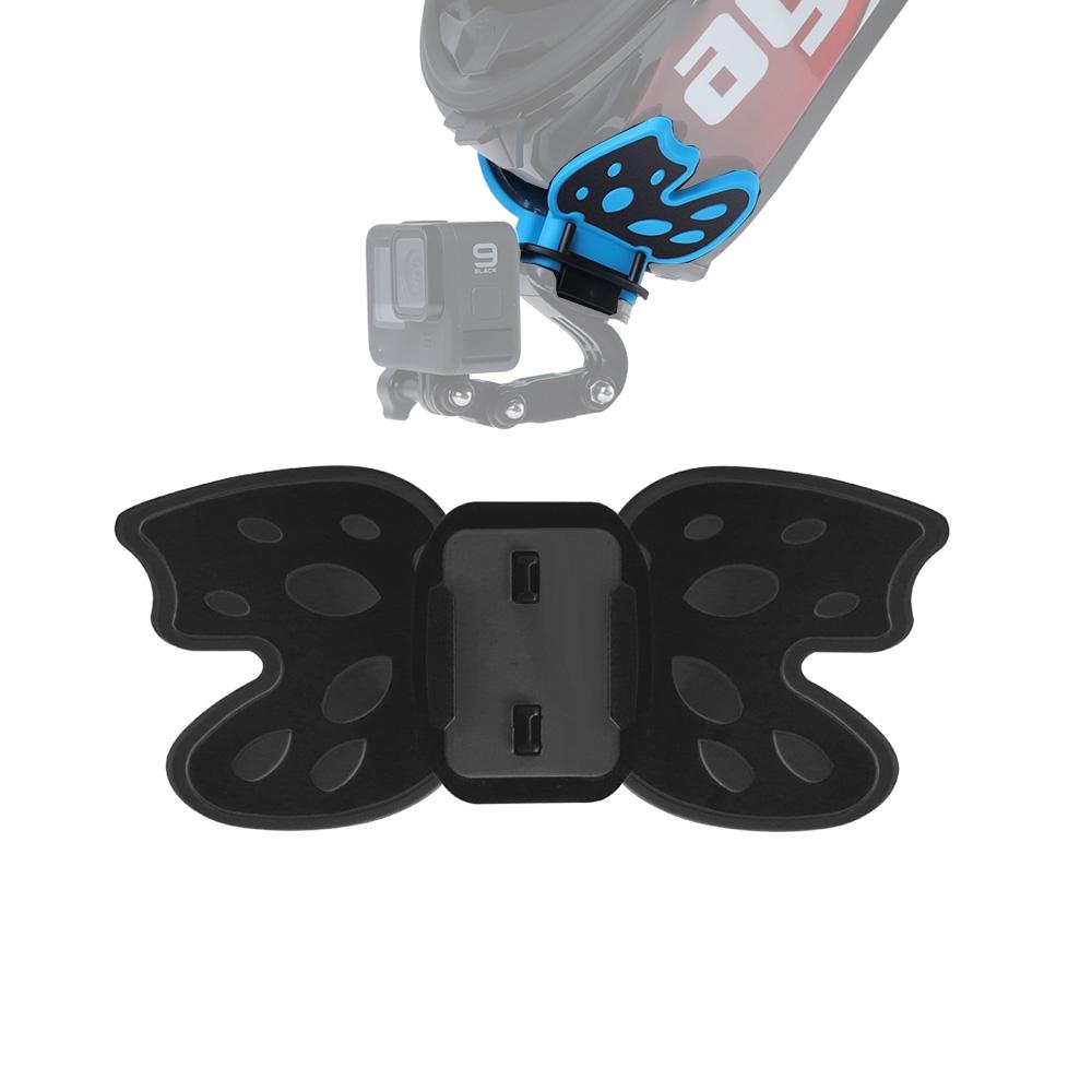 V562-B2931ACD-202502241225-00 Gopro Helmet Mount Adapter - Butterfly Design - Black - Image 1