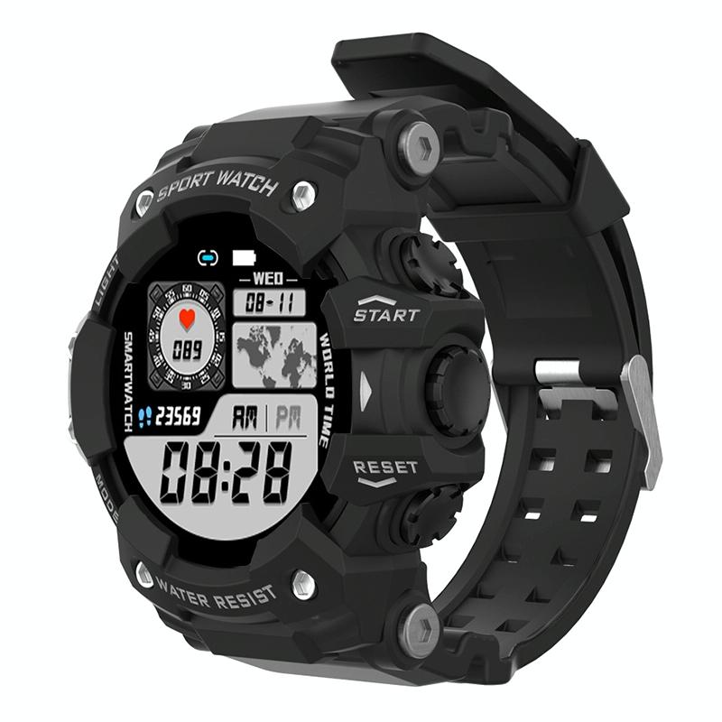 V562-B3159AC-202504251915-00 1.28 Inch Waterproof Smart Watch With Heart Rate & Blood Pressure Monitoring - Black - Image 1