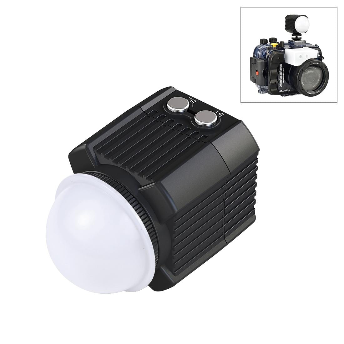 V562-B365UP-202502212150-00 60m Waterproof Led Diving Light for Gopro Hero 12 - Perfect for Underwater Photography - Image 1