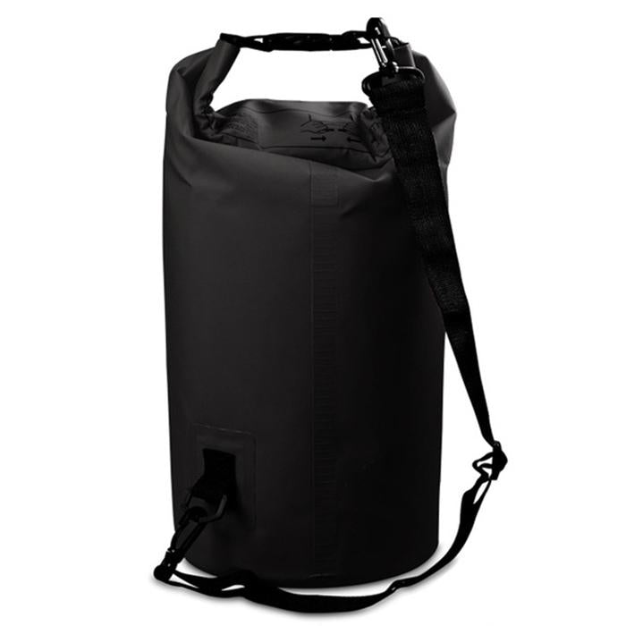 V562-B3985GO-202504251512-00 Waterproof Single Shoulder Bag Dry Sack 15L Capacity - Black - Image 1