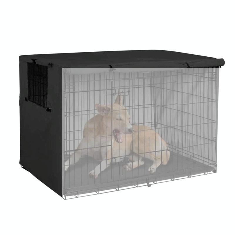 V562-B4090422060DBT-202503031931-00 Outdoor Pet Cage Cover - Waterproof & Dustproof - 109x74x76cm - Black - Image 1
