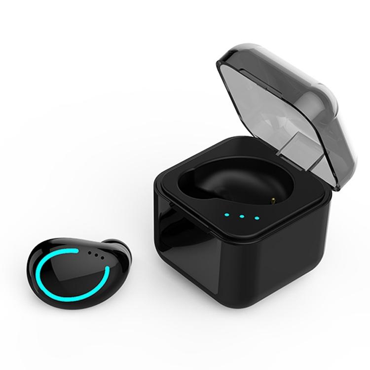 V562-B4580D6PI-202505261733-00 Mini Wireless Bluetooth Earphone with Charging Box - M-b8 - Black - Image 1