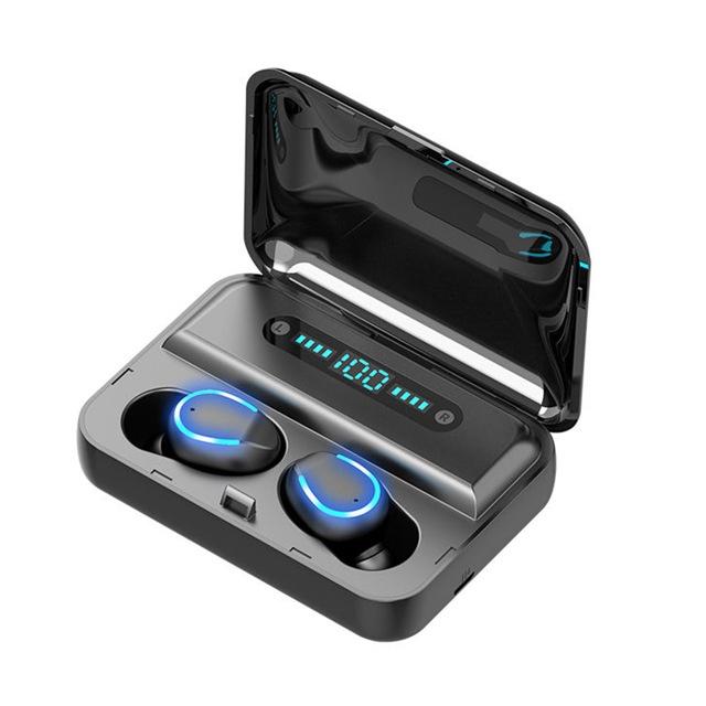 V562-B5232SXPI-202505261815-00 Intelligent Noise Cancelling Bluetooth Earphones with Touch Control and Charging Box - Black - Image 1