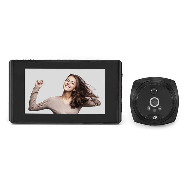 V562-B5700DW-202503041946-00 4.3 Screen Video Doorbell With 2.0Mp Resolution - Black - Image 1