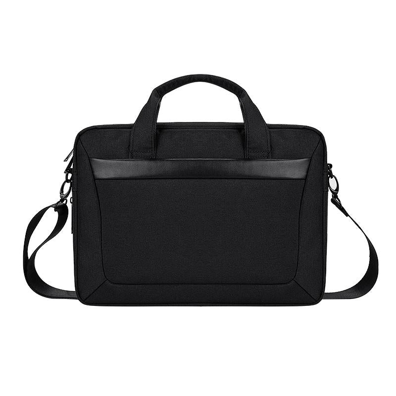 V562-B7800BL-202503041430-00 Expandable Laptop Bag - Waterproof Oxford Cloth Detachable Shoulder Strap - Black - Image 1