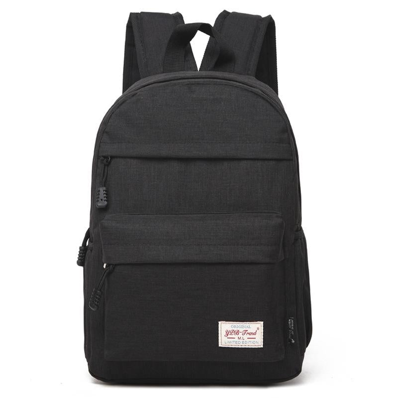 V562-B8117CH-202502282025-00 Versatile Canvas Laptop Backpack for 13-15 Inch - 36x25x10cm - Black - Image 1