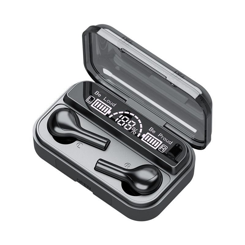 V562-B8132SXPI-202505231842-00 Touch Bluetooth Earphones with Noise Cancellation and Charging Box - Black - Image 1