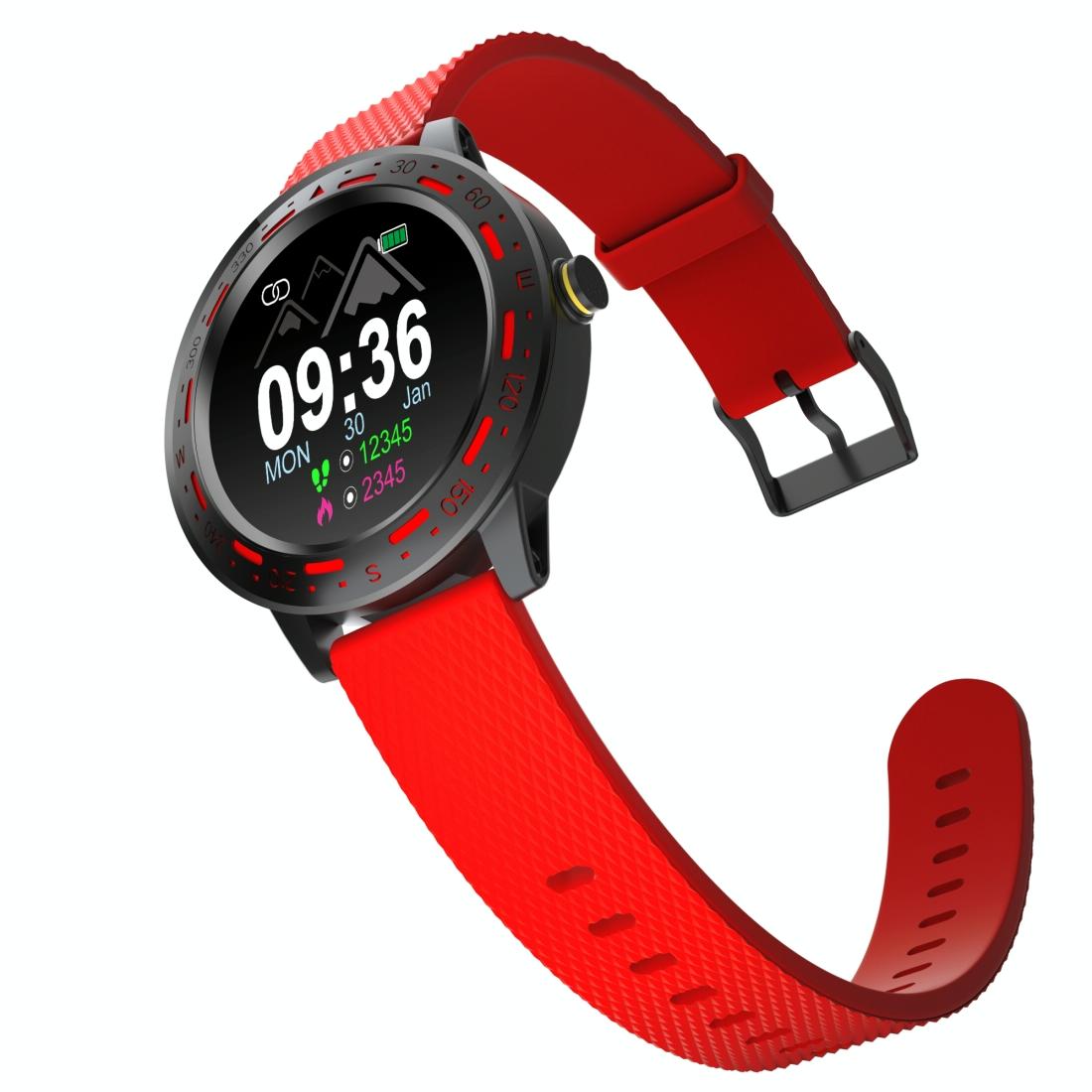 V562-C10057700ADE-202504252015-00 1.3 Inch Tft Screen Ip67 Waterproof Smart Watch Bracelet Support Sleep Monitor / Heart Rate Monitor / Blood Pressure Monitoring - Red - Image 1