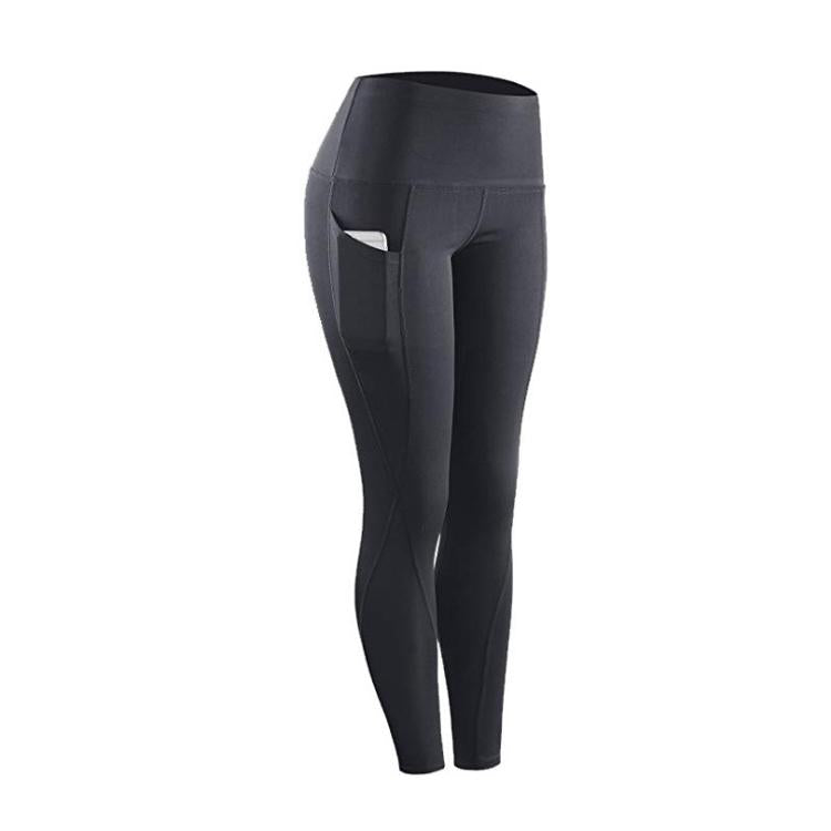 V562-C1006975140DBT-202503262007-00 High Waist Slim Sports Leggings Women Tight Sportswear Size S - Black - Image 1