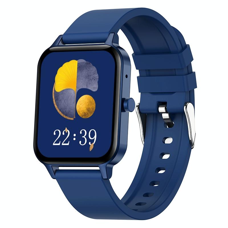 V562-C101141200ADE-202504251848-00 1.69 Inch Ips Touch Screen Ip68 Waterproof Smart Watch Support Sleep Monitoring / Heart Rate Monitoring / Bluetooth Call / Body Temperature Monitoring - Blue - Image 1