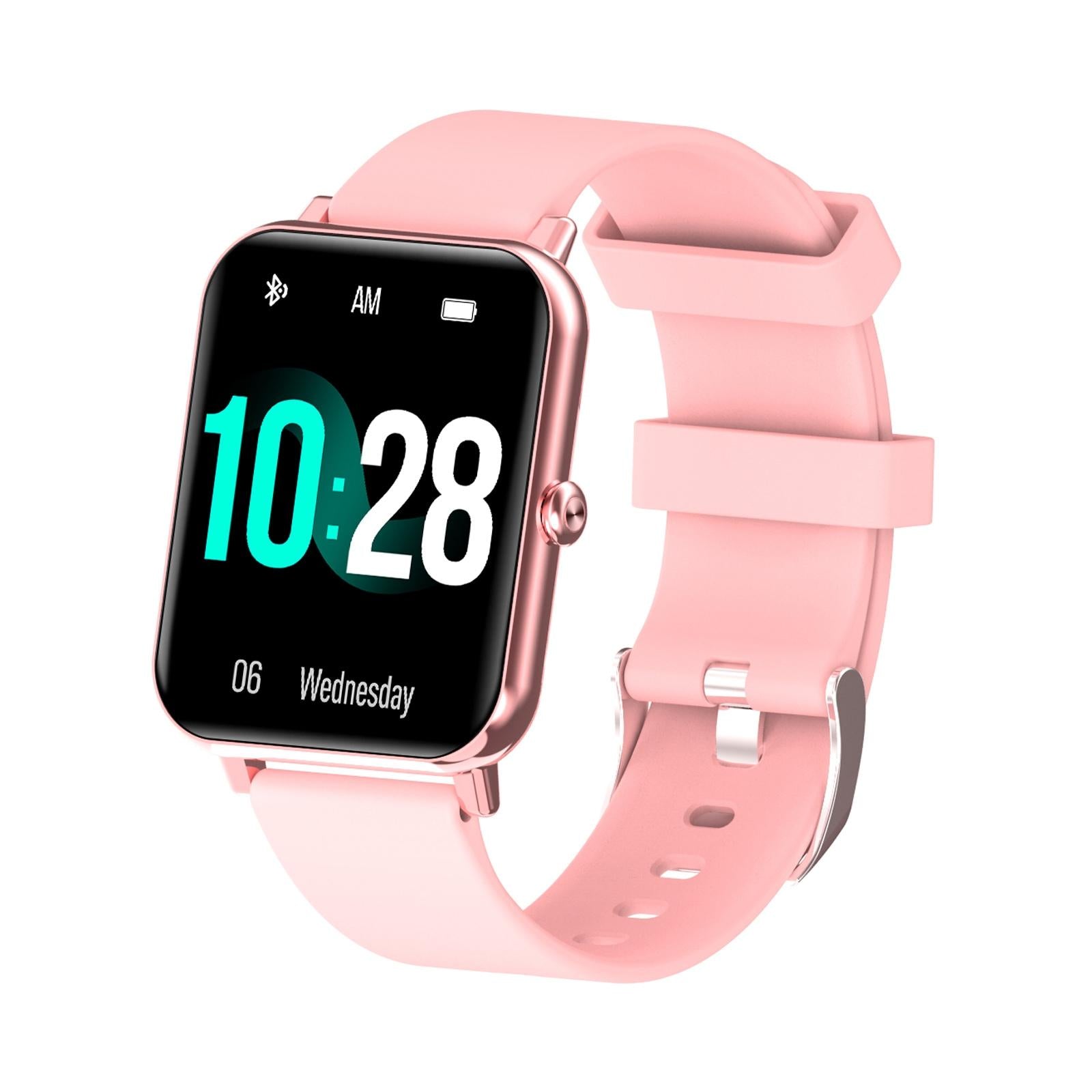 V562-C101208100ADE-202504252020-00 1.69 Inch Tft Screen Ip67 Waterproof Smart Watch Support Body Temperature Monitoring / Sleep Monitoring / Heart Rate Monitoring / Incoming Call Reminder - Pink - Image 1
