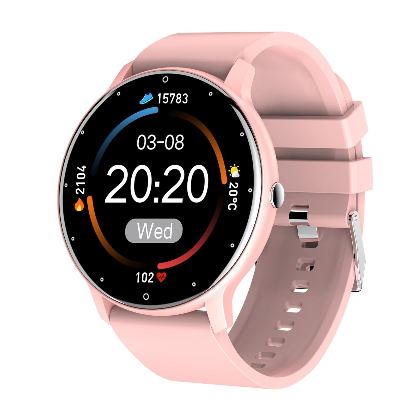 V562-C101426100AYS-202504171945-00 Smart Watch With Heart / Bp / Oxygen / Sleep Monitoring - Ip67 Waterproof - Pink - Image 1
