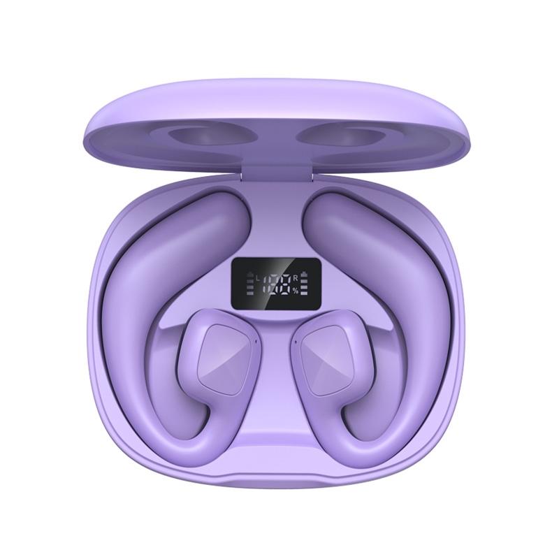 V562-C101568500ADE-202502241520-00 Wireless Tws Bluetooth Earbuds with Air Conduction Technology - Purple - Image 1