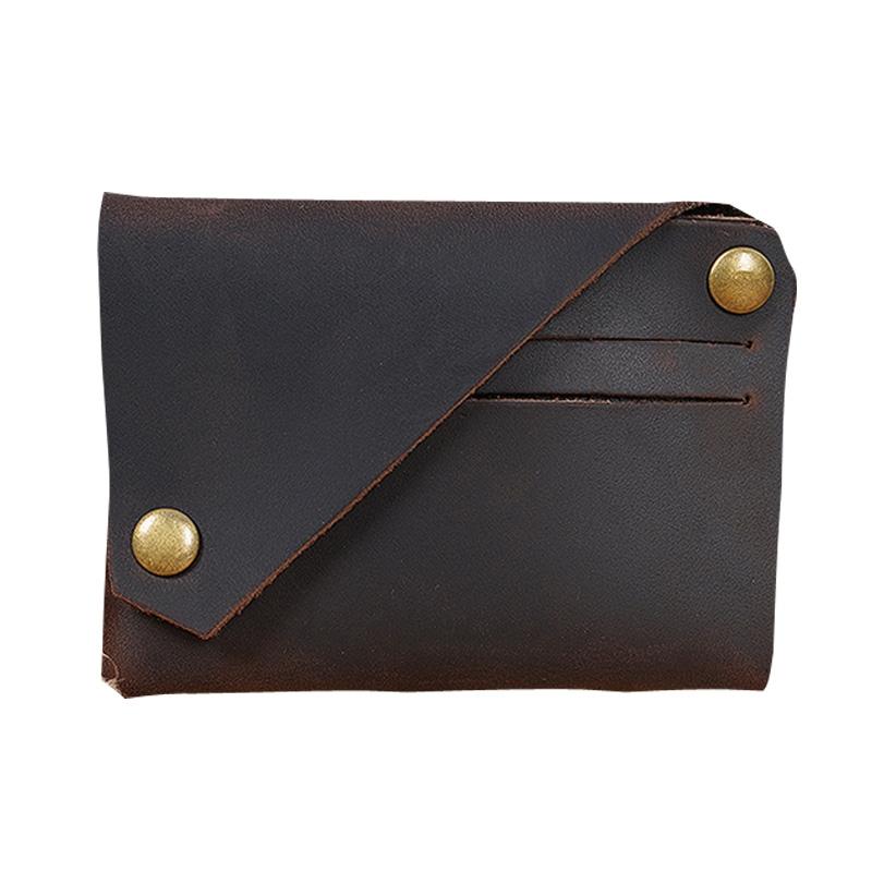 V562-C1021002060DBT-202503280221-00 Leather Card Holder For Bank Cards Black - Coffee - Image 1