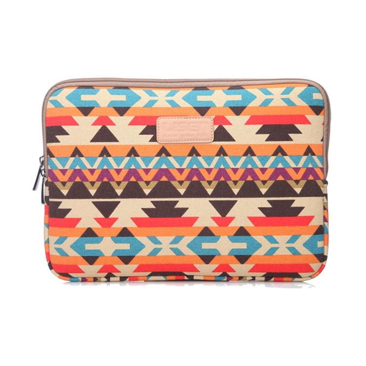 V562-C1027375950DBT-202504022026-00 11.6 Inch Lingge Laptop Liner Bag with Stylish Pattern - Orange Pattern Geometry - Image 1