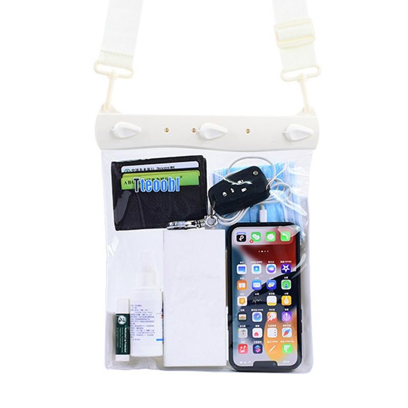 V562-C1029862060DBT-202503041305-00 Waterproof Shoulder Messenger Bag For Sundries Phone Compatible - White - Image 1