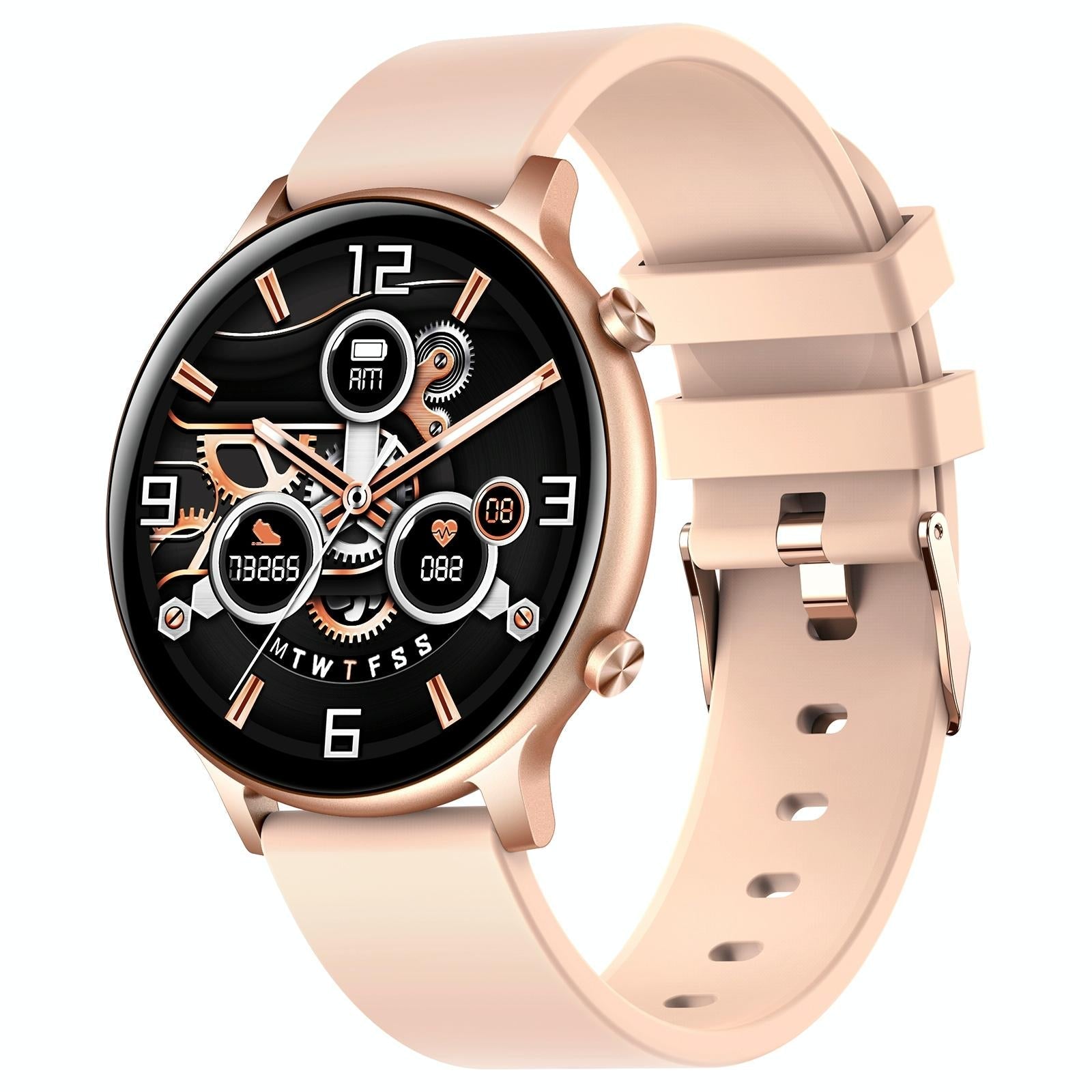 V562-C103003400ADE-202504251928-00 1.32 Inch Waterproof Smart Watch With Bluetooth Calling & Sleep Monitoring - Pink - Image 1