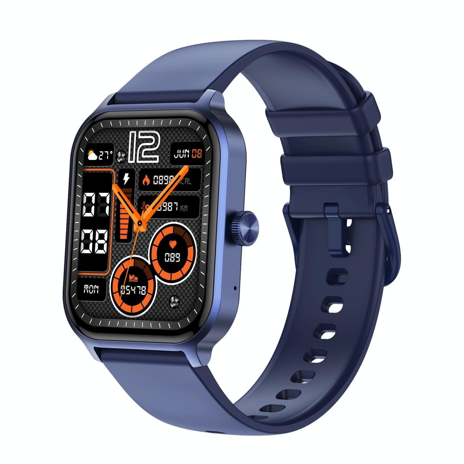 V562-C103246200AYS-202504252025-00 1.93 Inch Colour Screen Smart Watch Support Bluetooth Call / Health Monitoring - Blue - Image 1