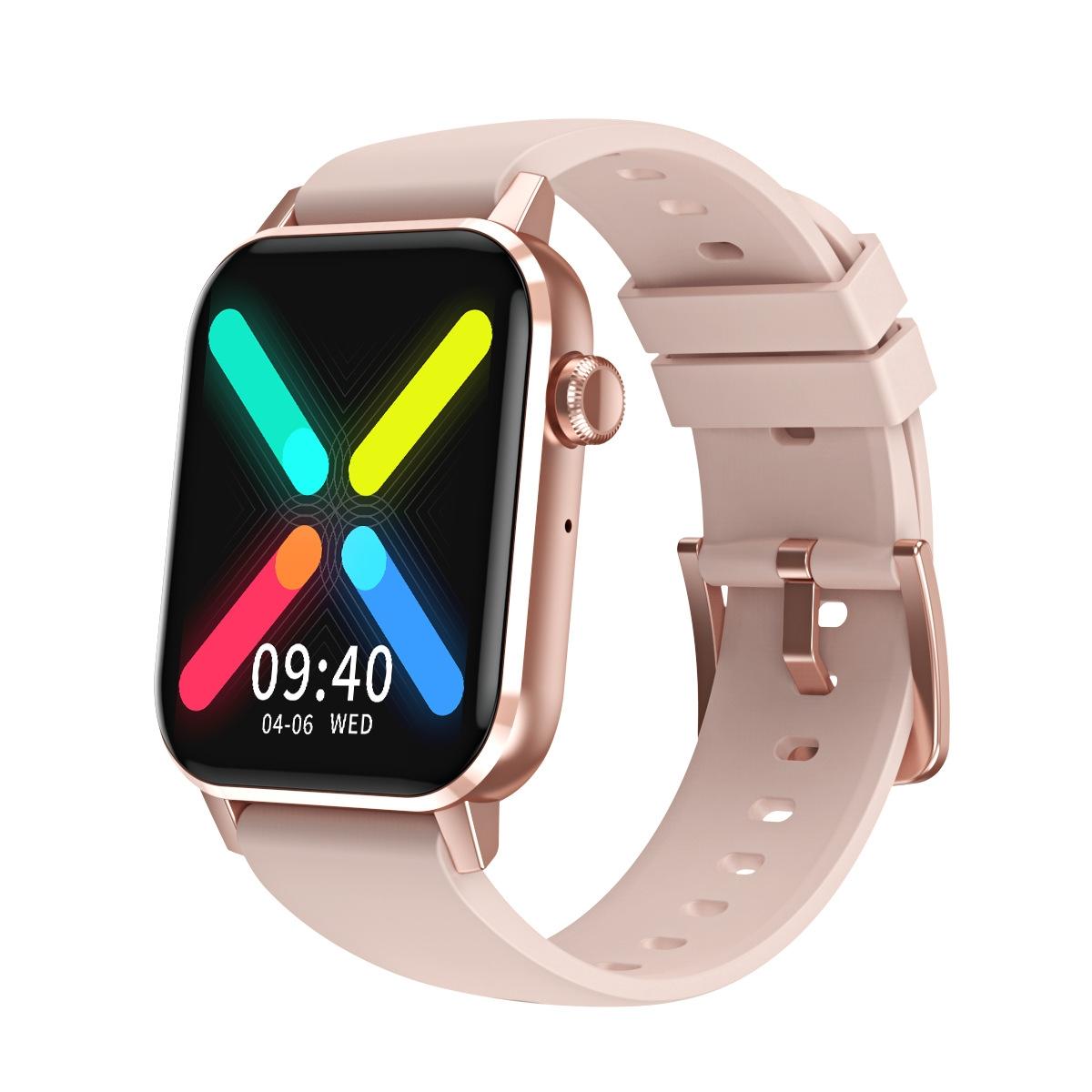 V562-C1036532060DBT-202504251910-00 1.69 Inch Multifunctional Heart Rate Smart Watch - Pink - Image 1