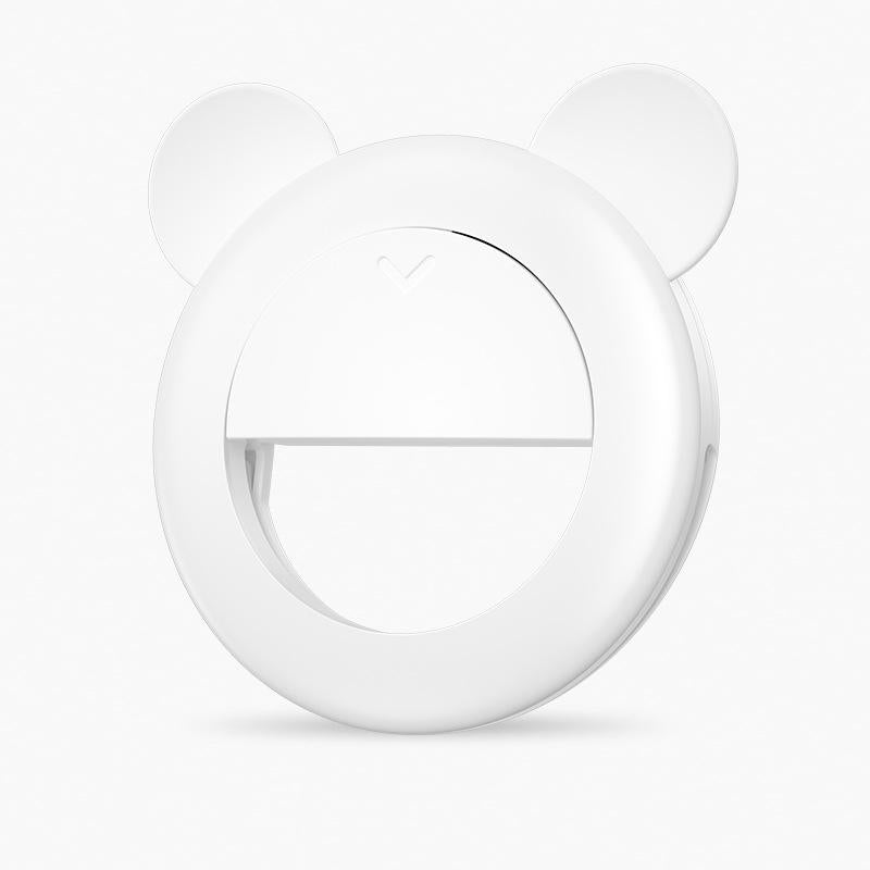 V562-C1054012750DBT-202502241510-00 2-pack Large-capacity Live Video Conference Ring Light for Mobile Phone Selfies - Bear Ear - Image 1