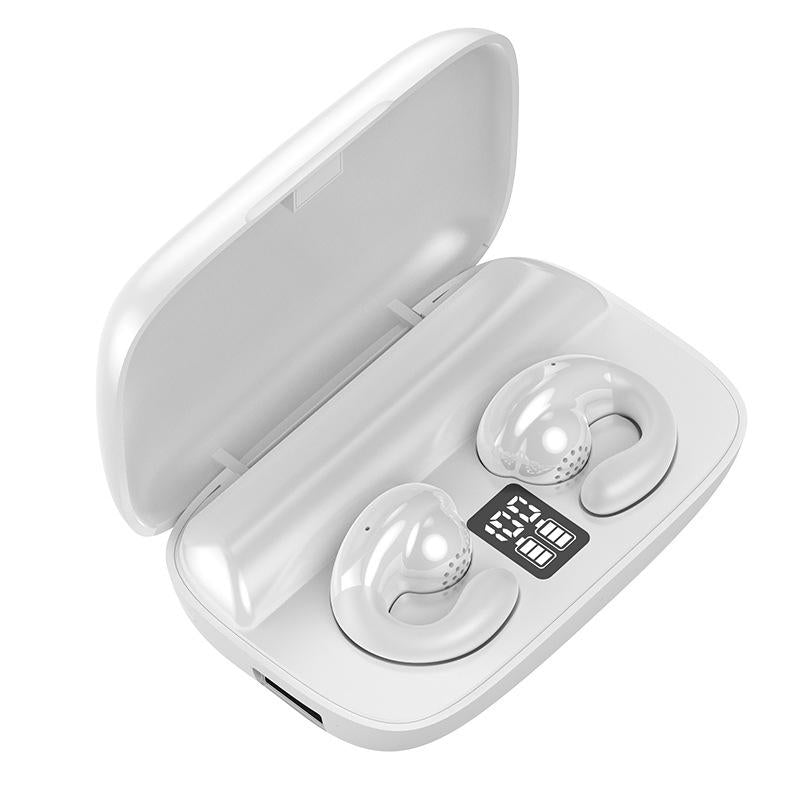 V562-C1059693060DBT-202505261741-00 Wireless Bone Conduction Earphones with Noise Reduction - White - Image 1