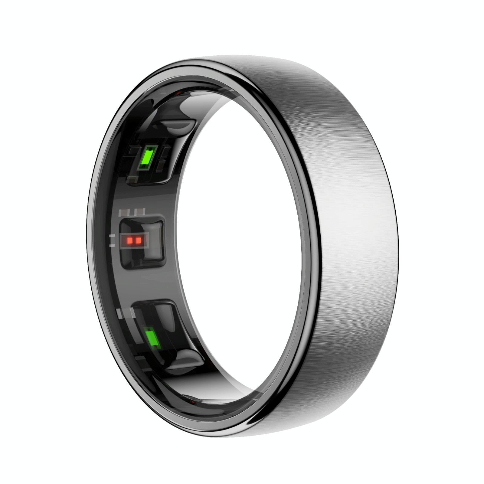 V562-C106397200AYS-202504281852-00 Smart Ring Heart Rate Blood Oxygen Sleep Sports Size 13 - Silver - Image 1