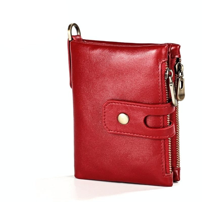 V562-C10659500ADE-202503281940-00 Men Rfid Leather Wallet with Card Slots - Red - Image 1