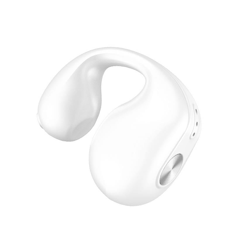 V562-C1067383060DBT-202505261815-00 Mini Bone Conduction Bluetooth Earphone for Running and Sports - White - Image 1