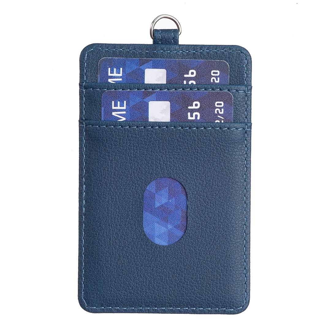 V562-C107539400ADE-202503281910-00 Vertical Id Card Bag & Lanyard - Blue - Image 1