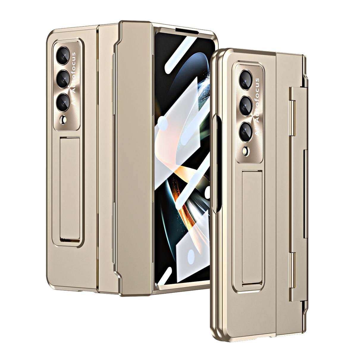 V562-C108351400ADE-202505291246-00 For Samsung Galaxy Z Fold4 5G Folding Case With Integrated Hinge - Champagne Gold - Image 1