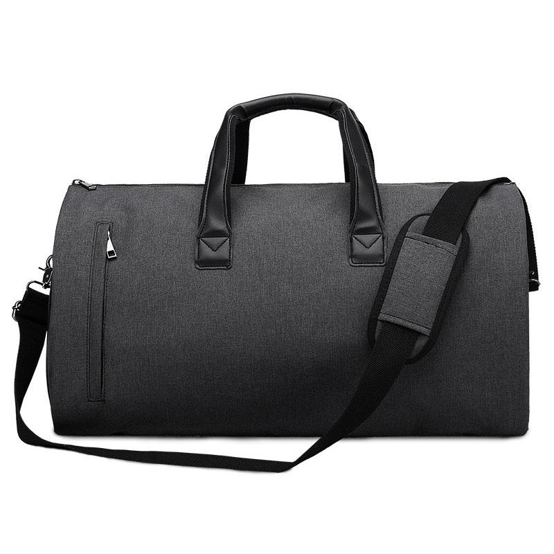 V562-C1083973060DBT-202502272011-00 Shoe Compartment Travel Suit Bag - Compact & Organized - Dark Grey - Image 1