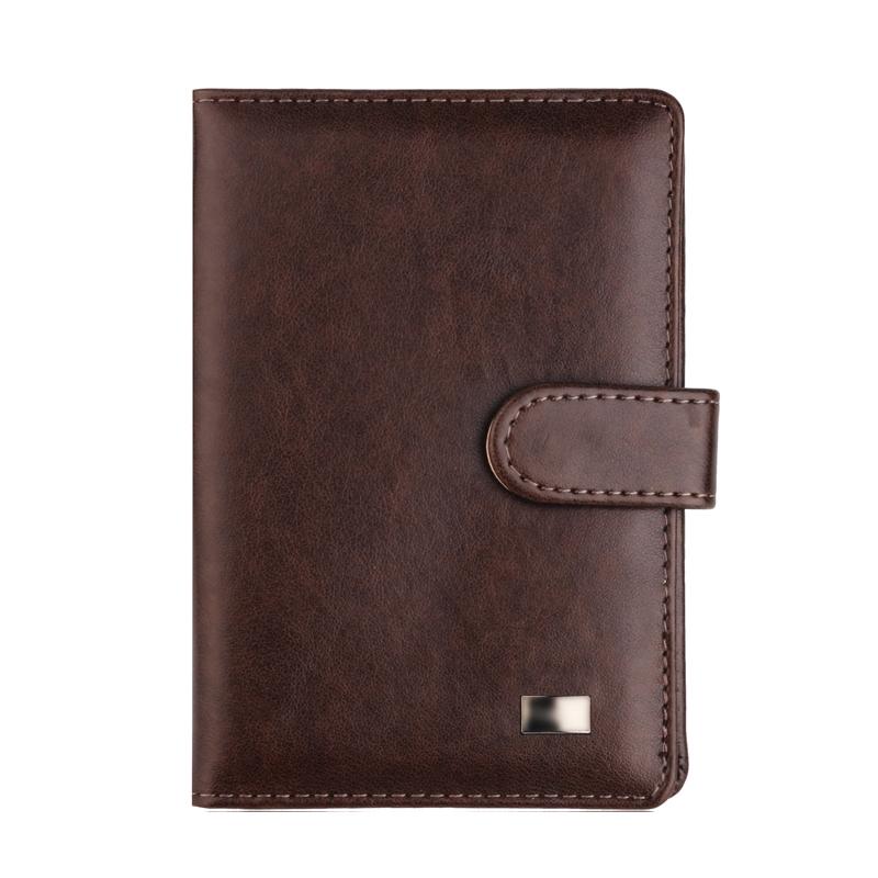 V562-C1084421950DBT-202503280241-00 Passport & Card Holder With Buckle Clip Pu Protection - Brown - Image 1