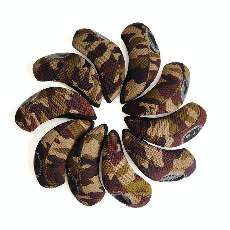 V562-C1096013060DBT-202502271858-00 10-piece Neoprene Golf Club Headgear Set - Waterproof & Wear-resistant - Camouflage - Image 1