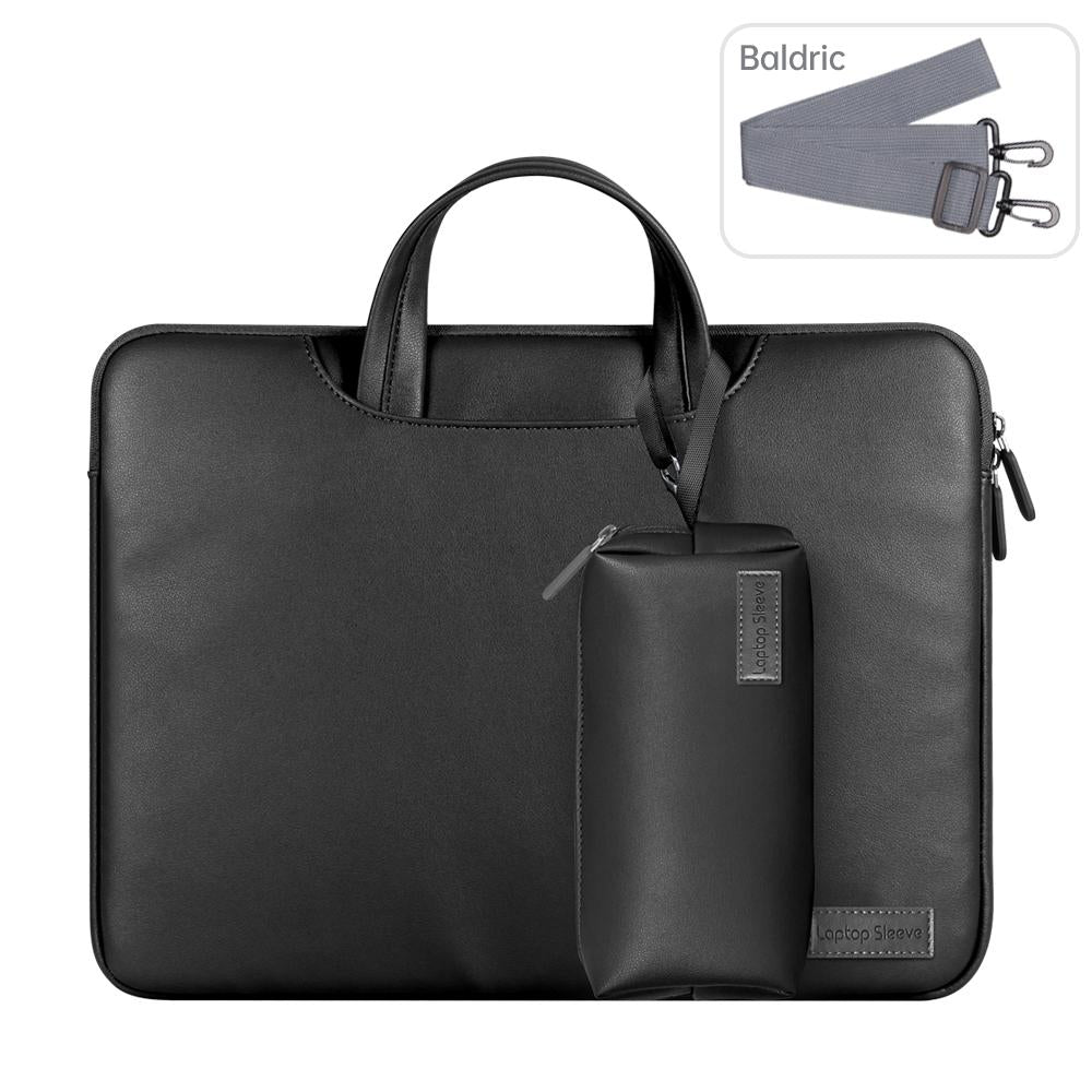 V562-C203415400ADE-202502282011-00 15 Inch Waterproof Laptop Bag with Power Pack and Inner Pouch - Black - Image 1