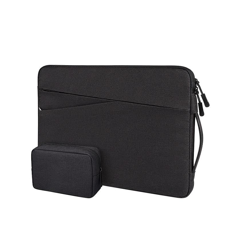 V562-C204937100ADE-202504022107-00 Polyester Laptop Liner Bag with Small Bag - Fits 14.1-15.4 Inch Devices - Black - Image 1