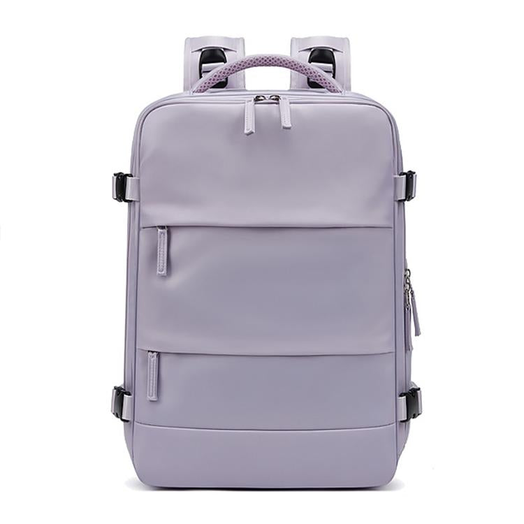 V562-C302154500ADE-202502282052-00 Outdoor Travel Laptop Backpack - Army Green - Purple - Image 1