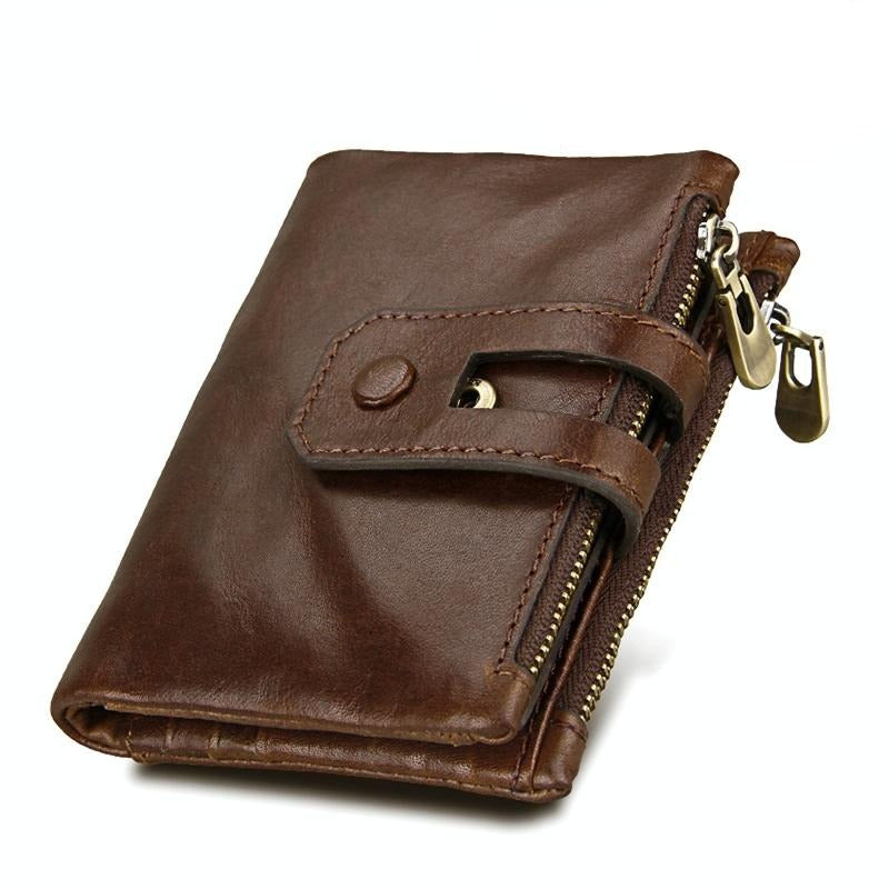 V562-C3801BCC-202502241440-00 Men Rfid Blocking Cowhide Leather Wallet - Crazy Horse Texture - Ccb1083C - Image 1