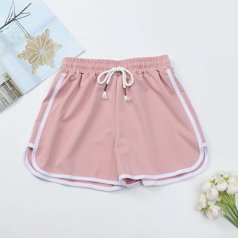 V562-C5074793060DBT-202503262015-00 High Waist Straight Yoga Shorts Women Casual Loose Outerwear - Light Pink - Xxl - Image 1