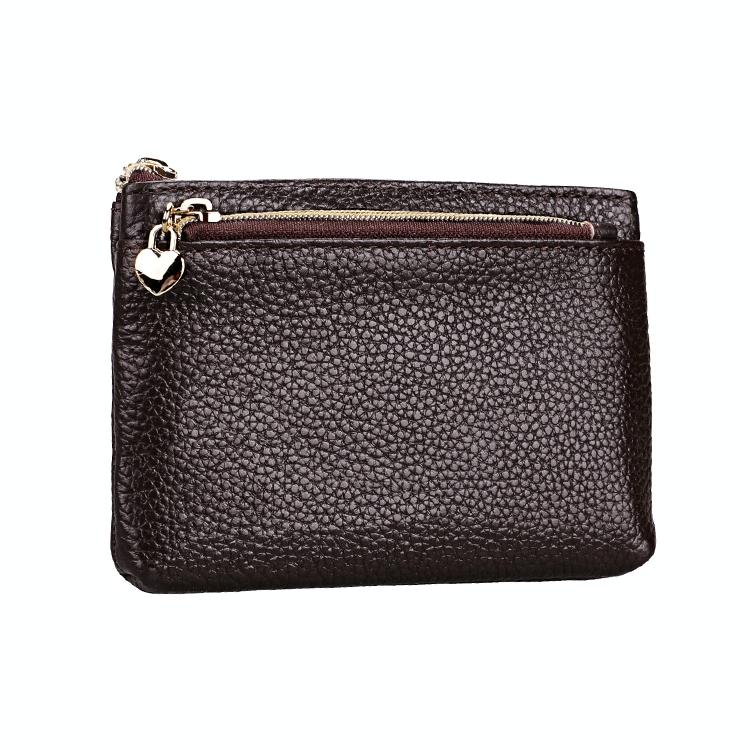 V562-C5166BCC-202502241358-00 Spacious Litchi Texture Rfid Hand Wallet - Coffee - Image 1