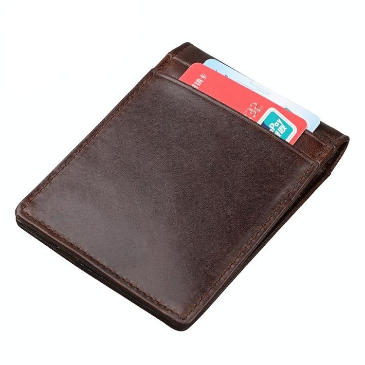 V562-C6866BCC-202504021916-00 Anti-magnetic Leather Rfid Wallet - Sleek & Secure - Coffee - Image 1